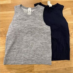 Athleta In Motion Tanks Small Navy and Gray